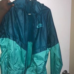 Nike Blue And Teal Wind Breaker